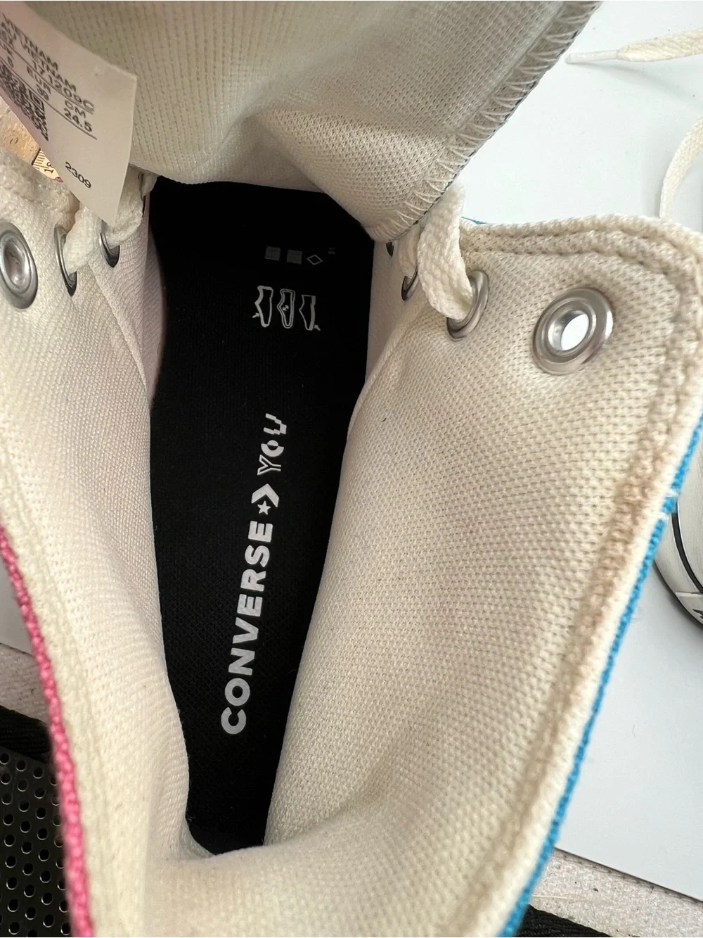 Converse Chuck Taylor All Star Lift Platform Hi Blue Pink Sneakers Women’s Sz 8